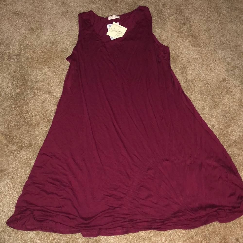 Olivia Rae maroon dress
